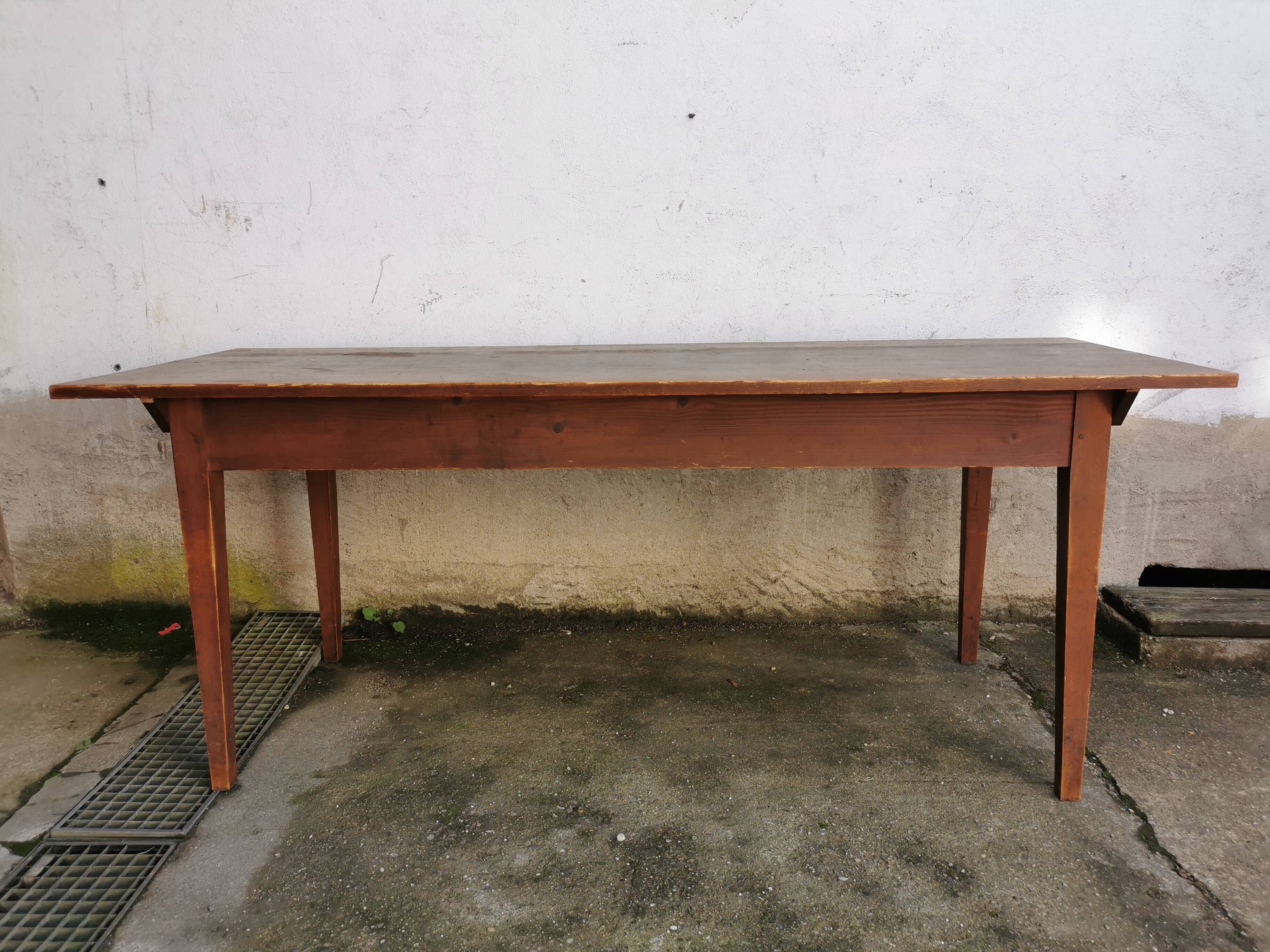 Fir farmhouse table late nineteenth