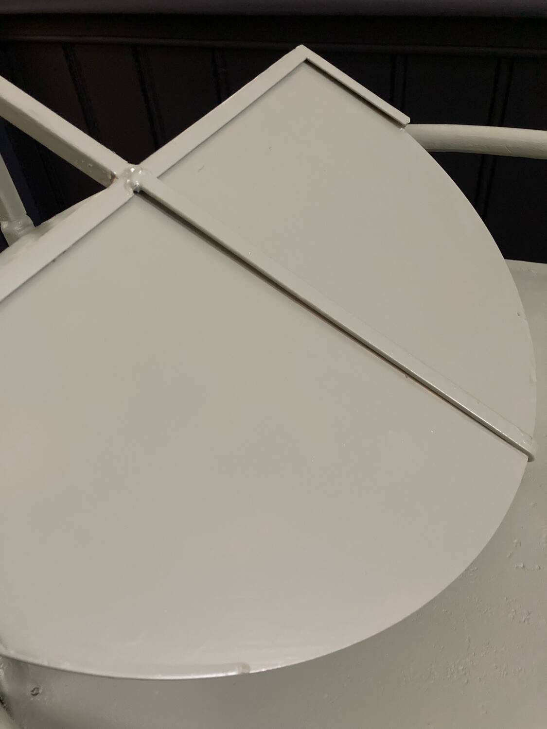 Coiffeuse, chevet en métal, années 50