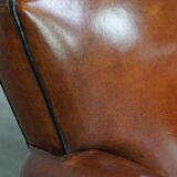 Fauteuil design en cuir de mouton