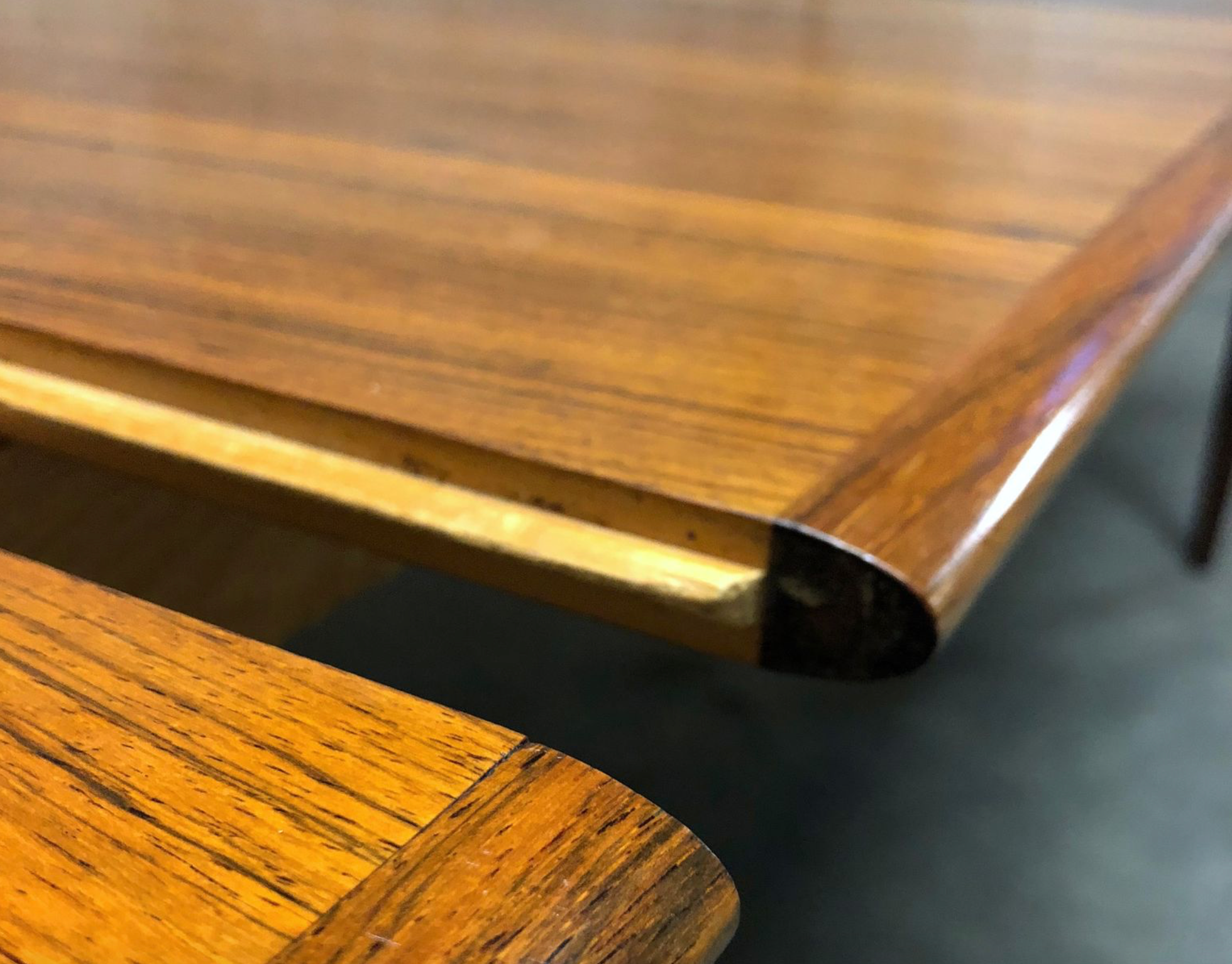Extendable Palisander Dining Table by Henry Rosengren Hansen for Brande, 1960s