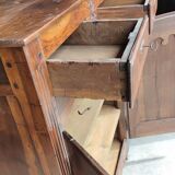 Massive walnut buffet from the late 18th century Transition Era