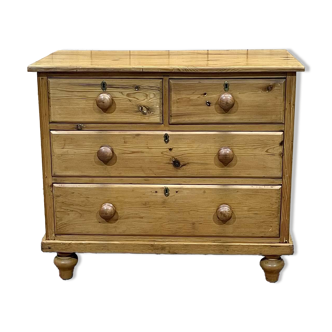 Commode anglaise de la fin XIXème en sapin