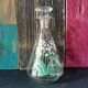 Vintage silkscreened lily of the valley motif liqueur set, 1940/50
