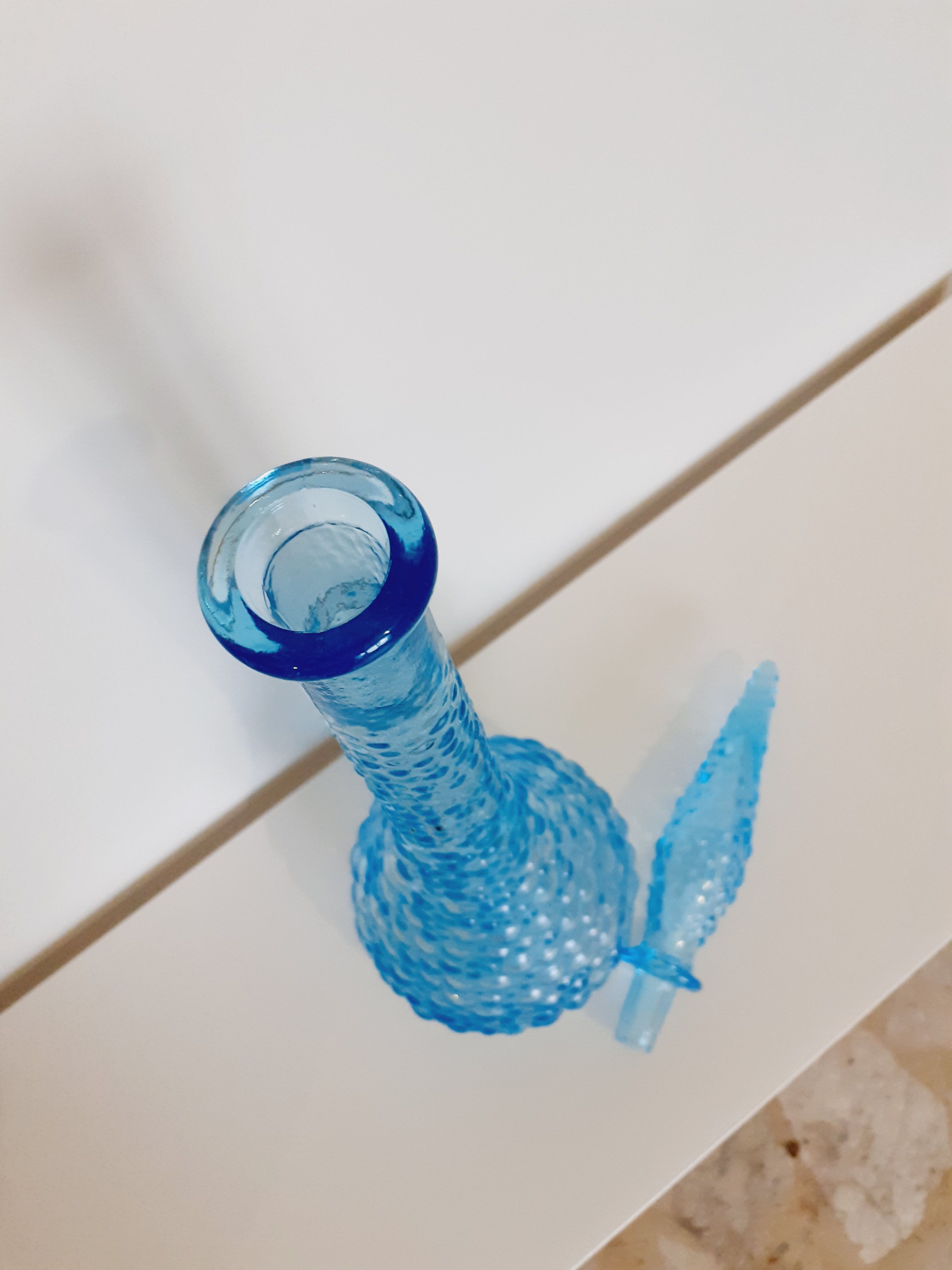 Turquoise polished decanter