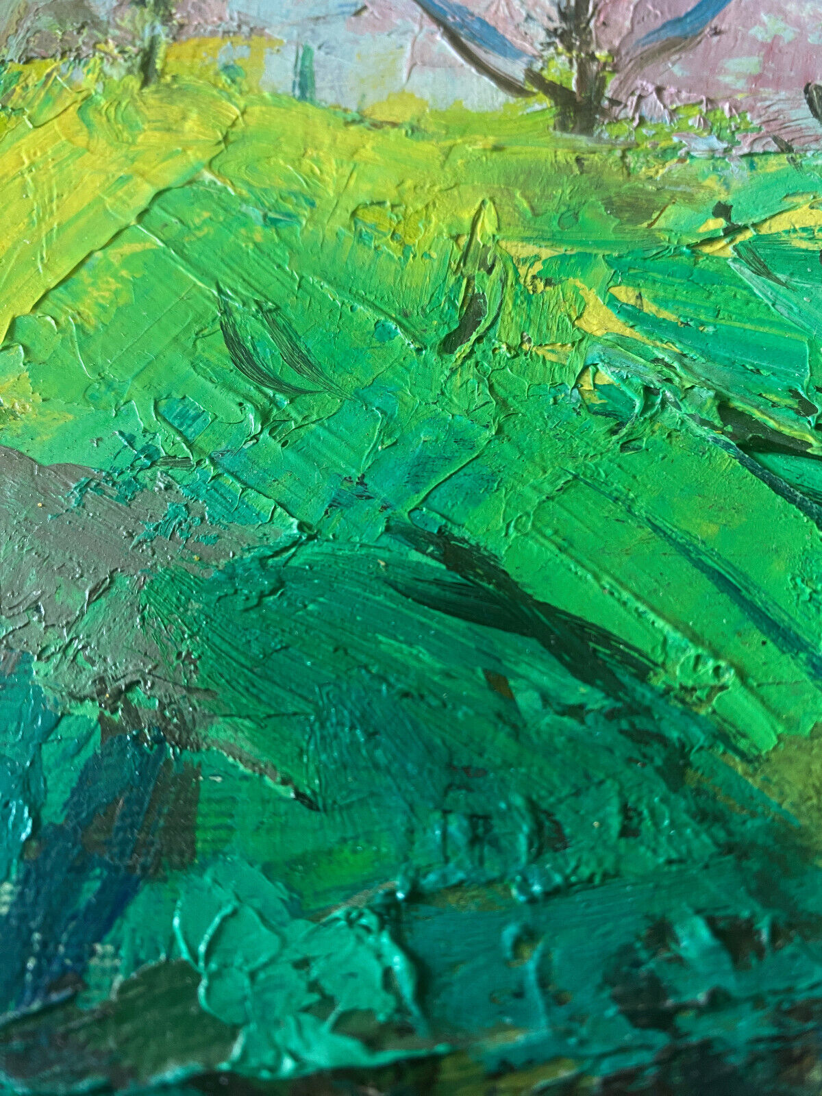 Table "Reflections in water" HST from 1942 by Marcelle GUETTA-FATTAL (1922-2009)