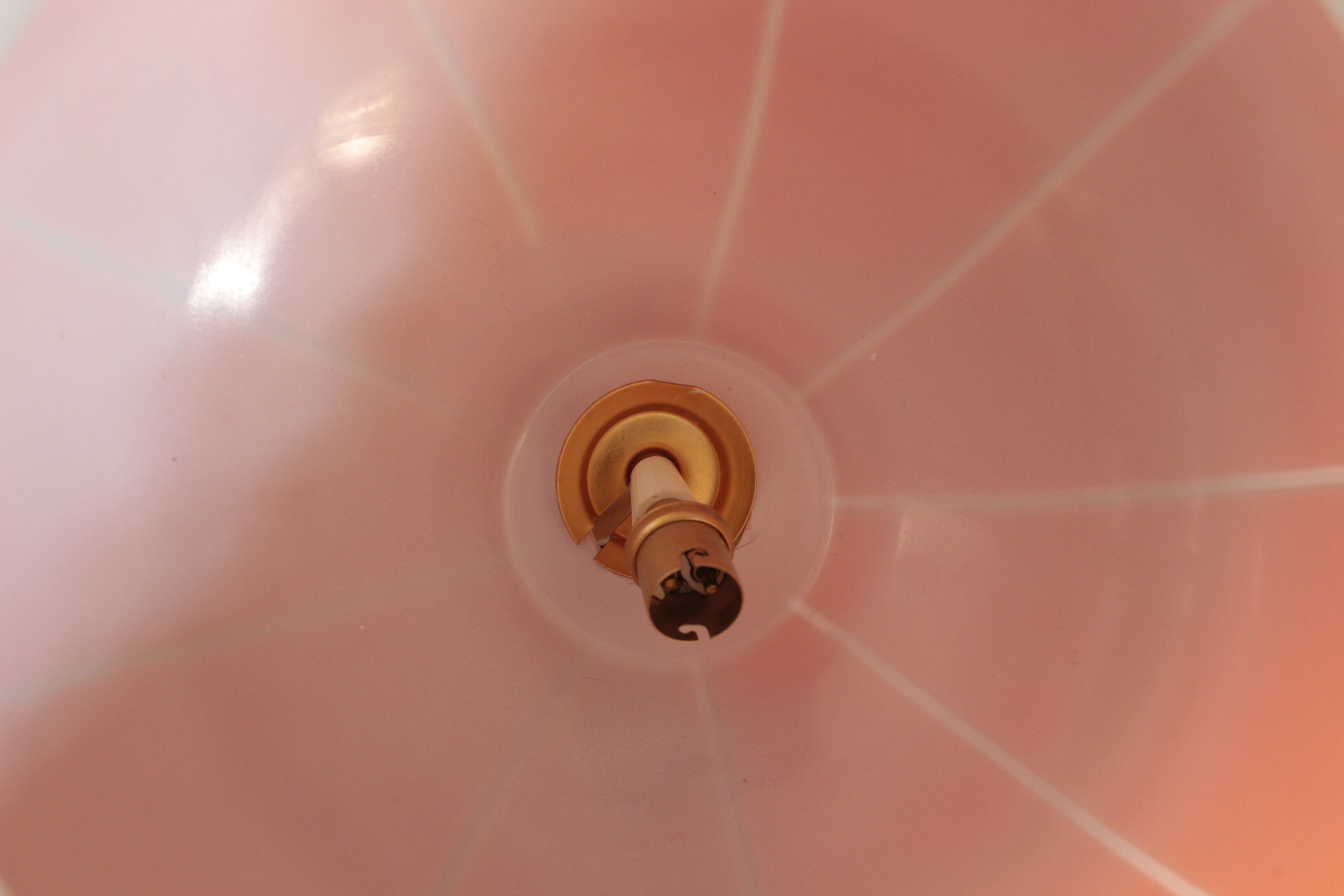 Vintage ceiling chandelier 70s orange