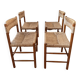 4 chairs Robert Sentou/Charlotte Perriand