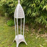 Rattan floor lamp