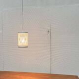 Minimalist perforated metal pendant lamp by Orno, Finland.