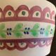 Pair of ceramic cups including a mustache cup for gentleman