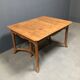 Dutch oak kitchen table in art deco style from the 1930s