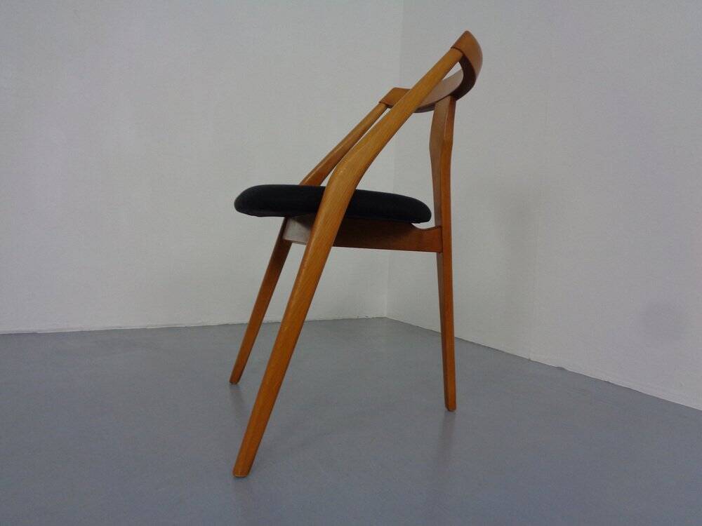 Mid-Century Tripod Beech Chair, 1960s