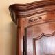 Charolaise cabinet Louis XV period called "napkin folds" solid walnut
