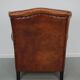 Vintage Dutch club chair in cognac leather, 1970s