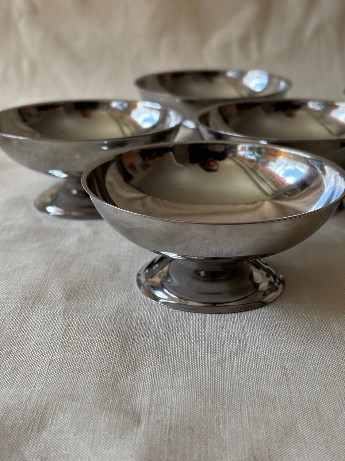 Vintage stainless steel cups