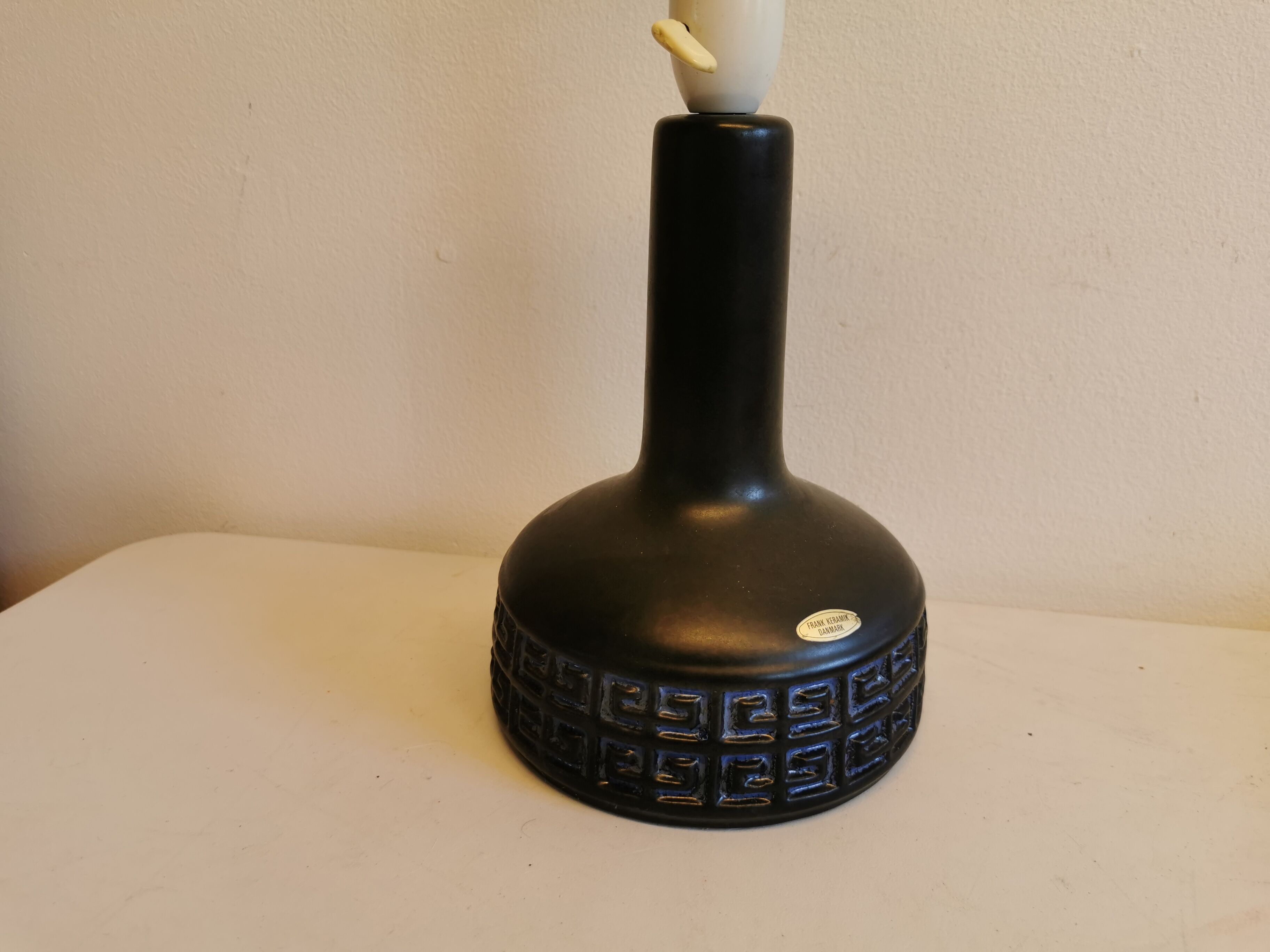 Ceramic table lamp, made by Franck Keramik Danmark.