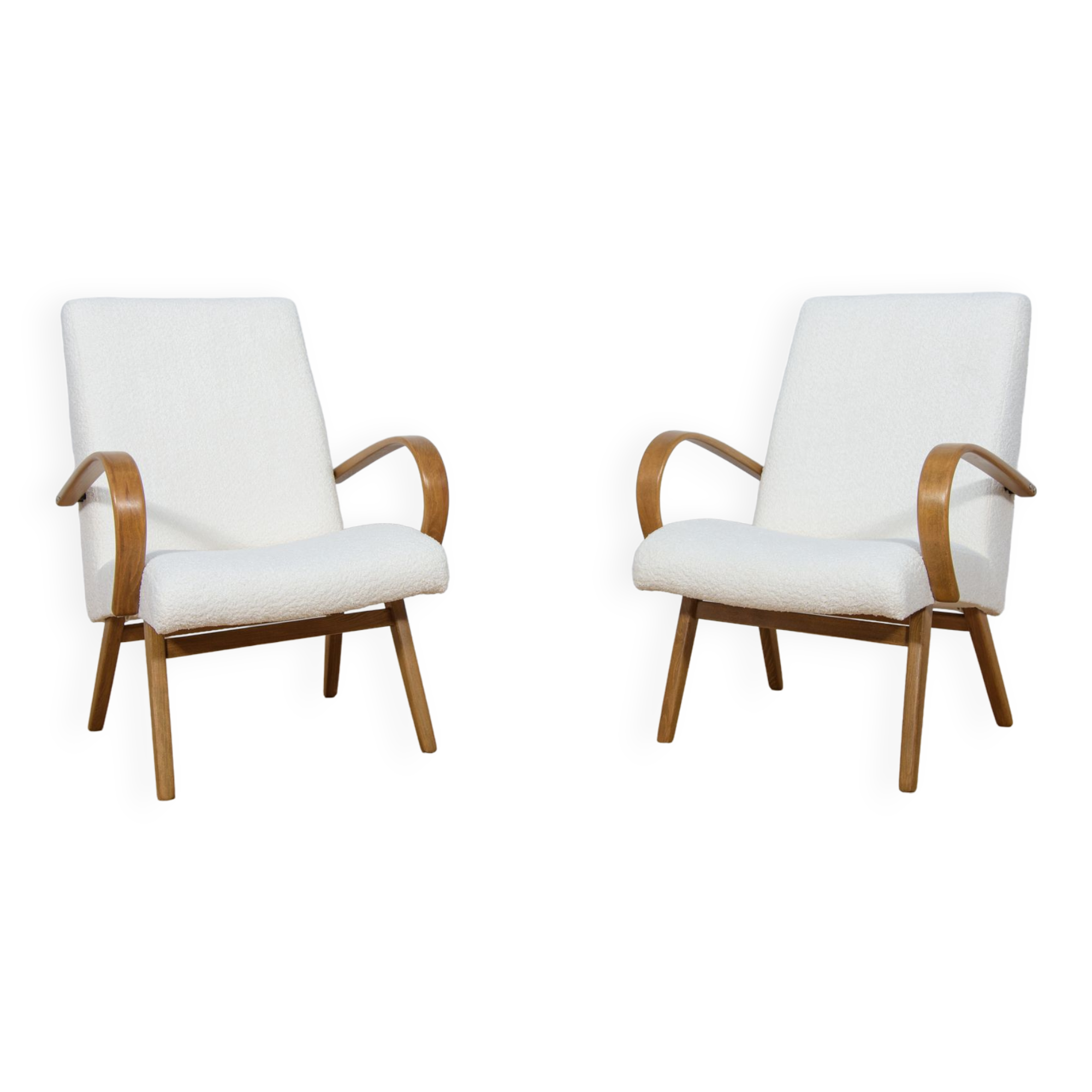 Model 53 Armchairs by Jaroslav Smidek for Ton, 1960s, Set of 2
