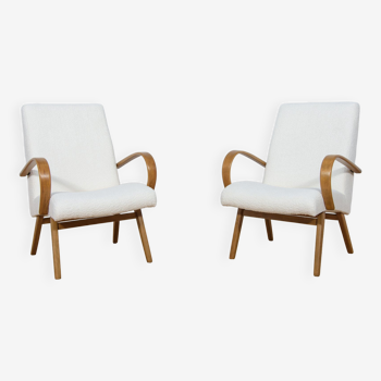 Model 53 Armchairs by Jaroslav Smidek for Ton, 1960s, Set of 2