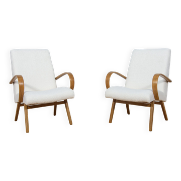 Model 53 Armchairs by Jaroslav Smidek for Ton, 1960s, Set of 2