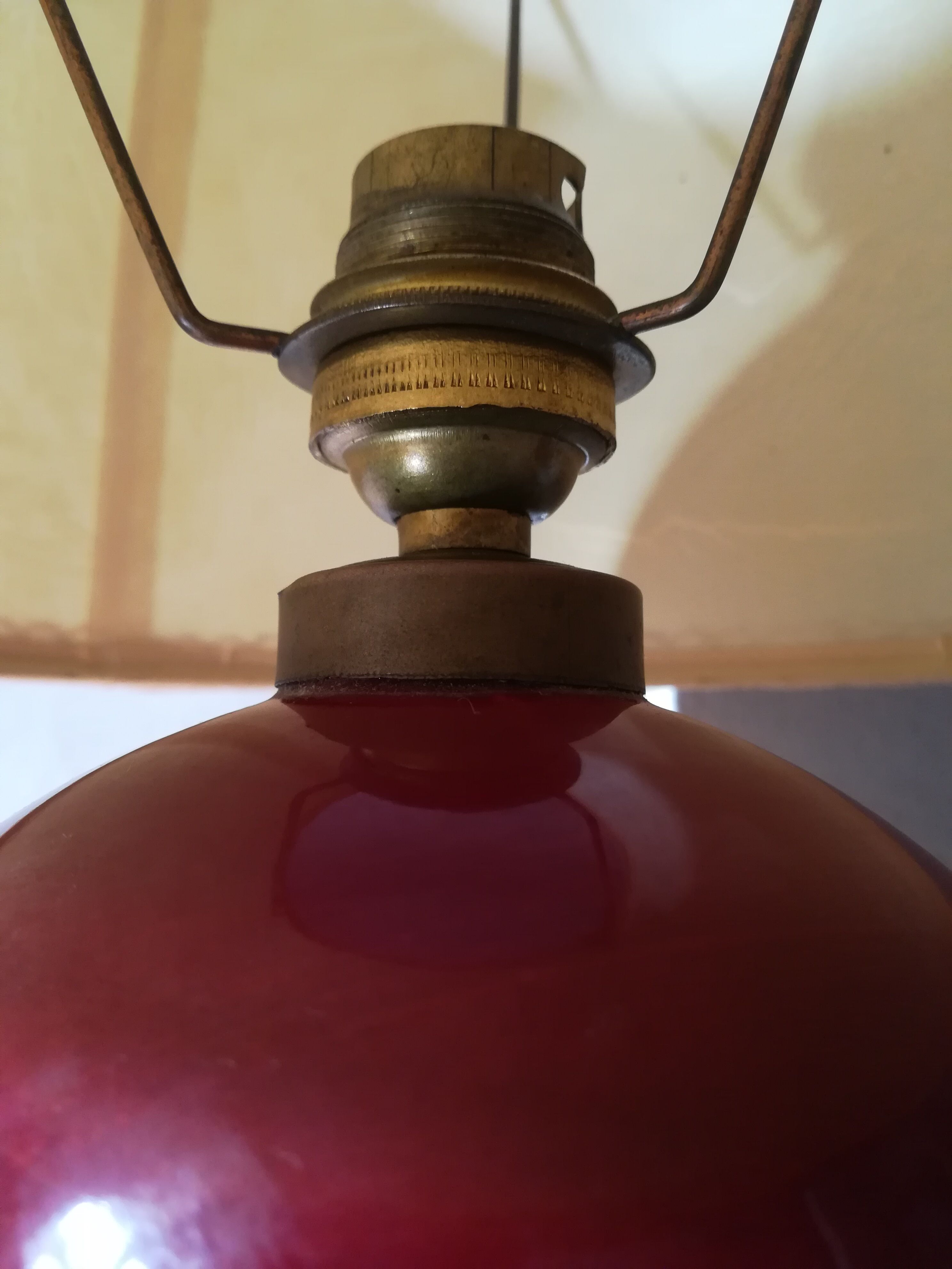 Bohemian lamp in earthenware
