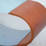 Console 80s wood with free curves