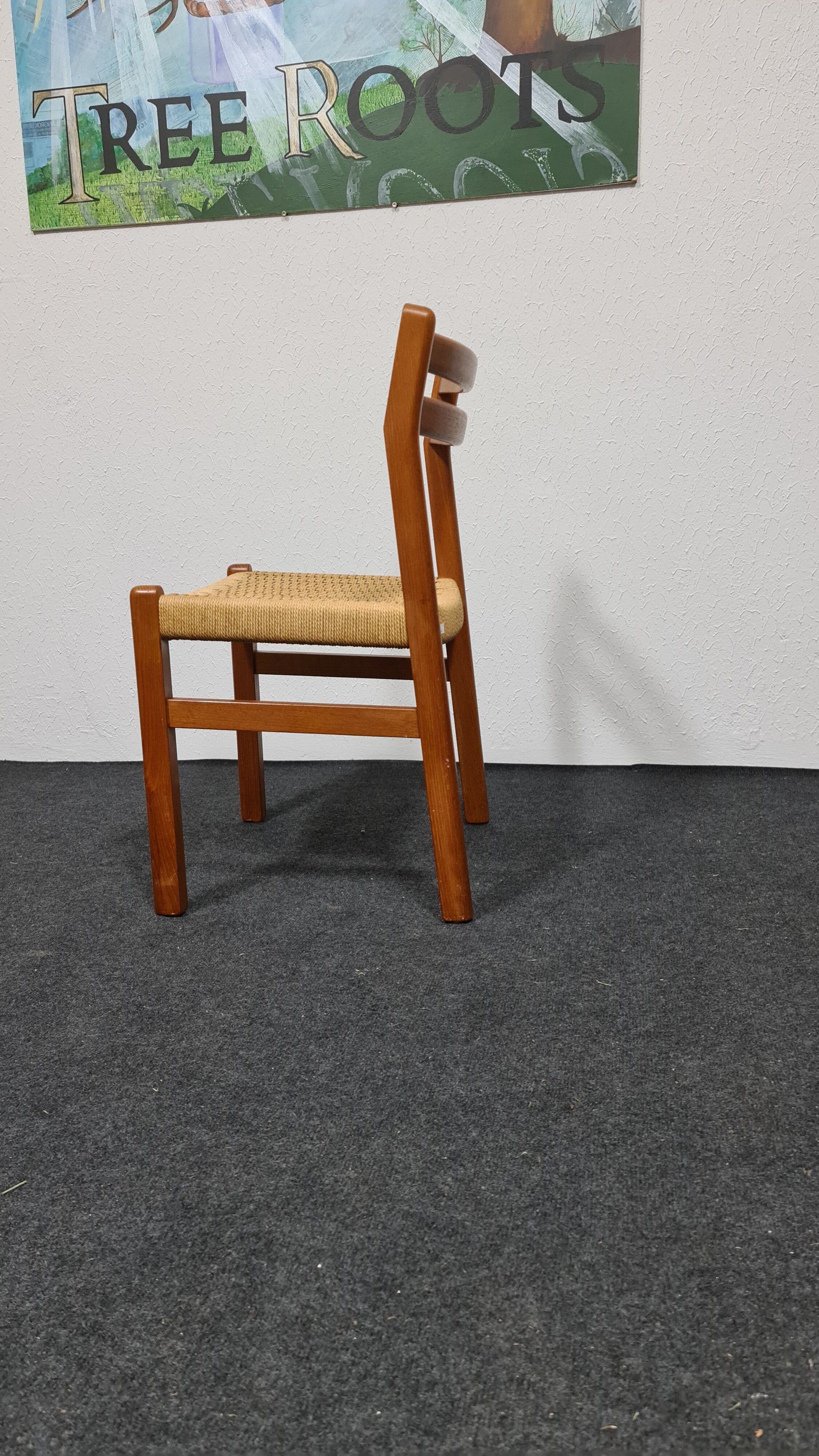 Chaise à manger danoise en teck vintage