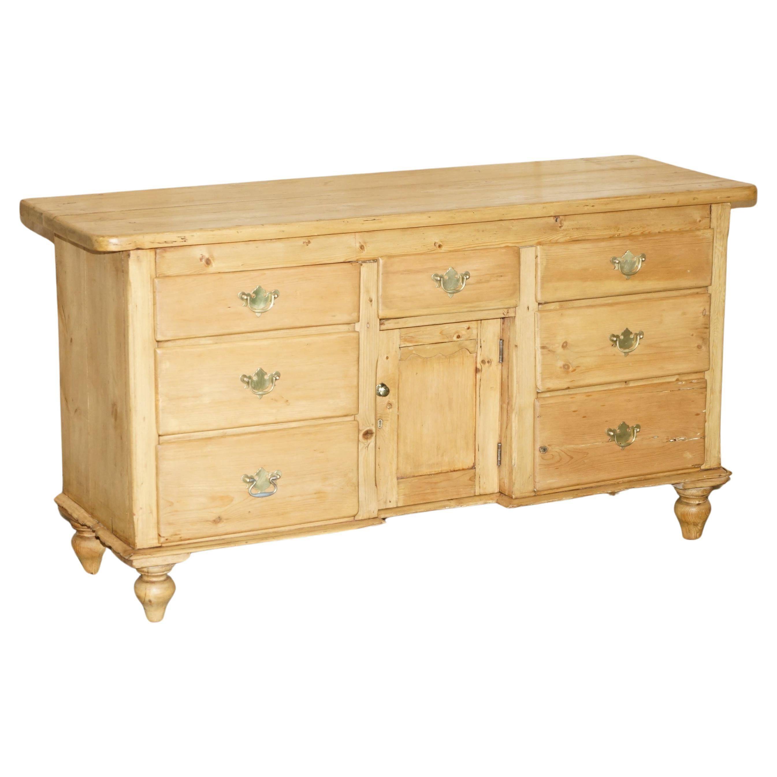 Restored Antique Régisseuse Buffet in Pine, Circa 1860