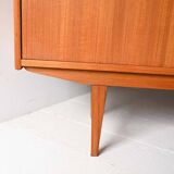 Vintage Scandinavian teak sideboard with five drawers