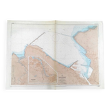 Old nautical map of Bilbao Spain