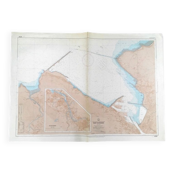 Ancienne carte marine de Bilbao Espagne