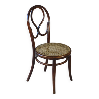 Chaise bistrot Thonet N°20 ca 1868 cannage neuf - rare modèle de cette époque -