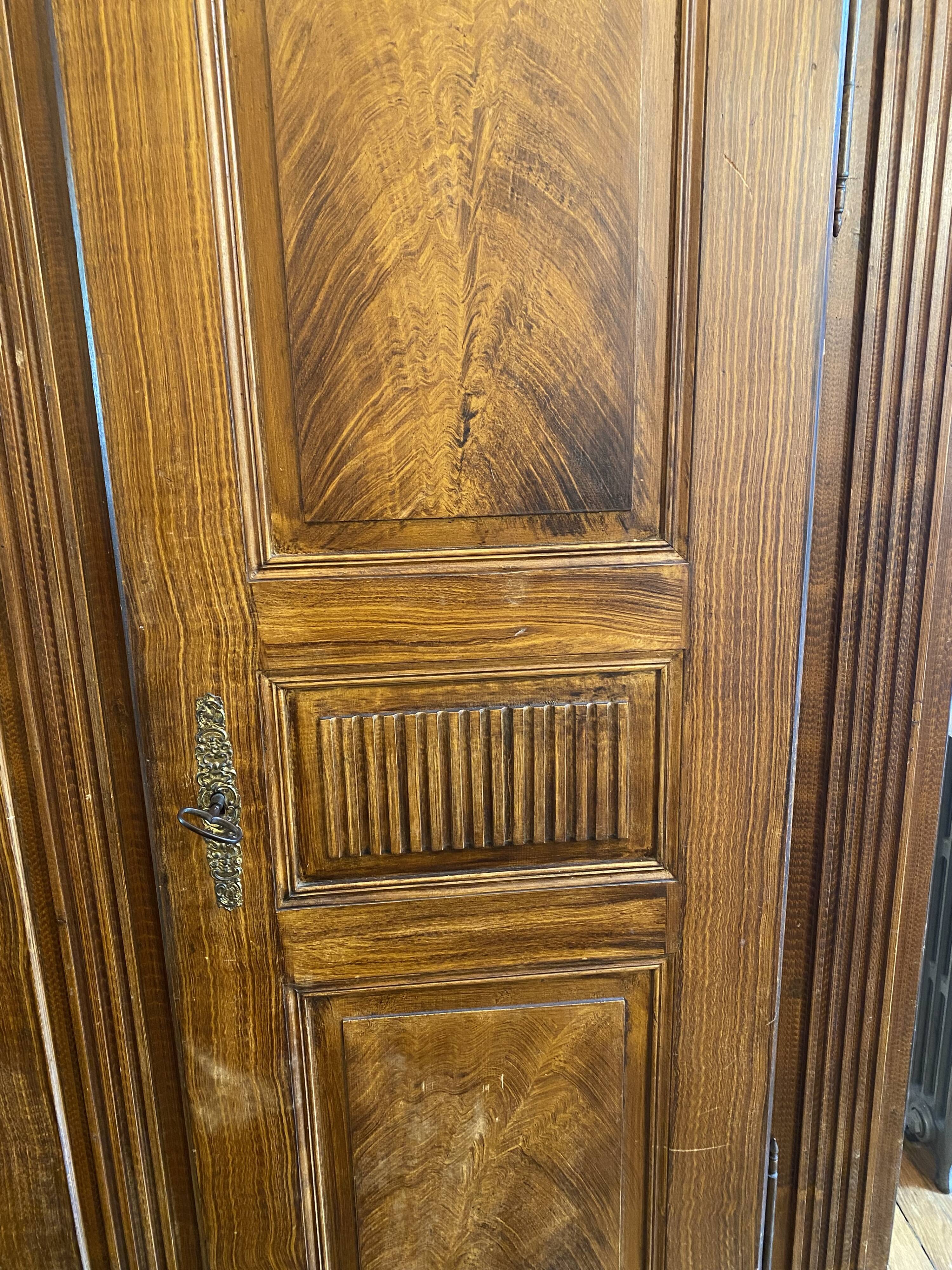 Wooden wardrobe from the early 20th century.