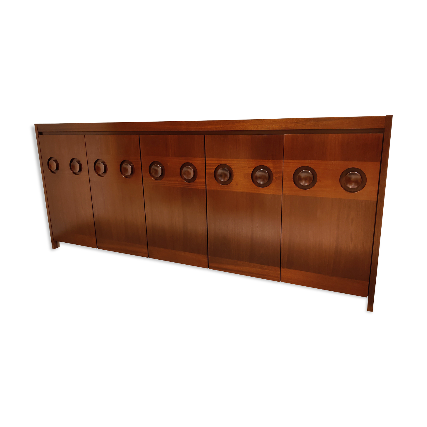 Graphical brutalist credenza, 1970s