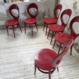 Set 6 chaises bistrot Baumann modèle Mouette