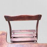 Modernist mahogany school desk