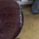 Vintage wooden sideboard with wheels