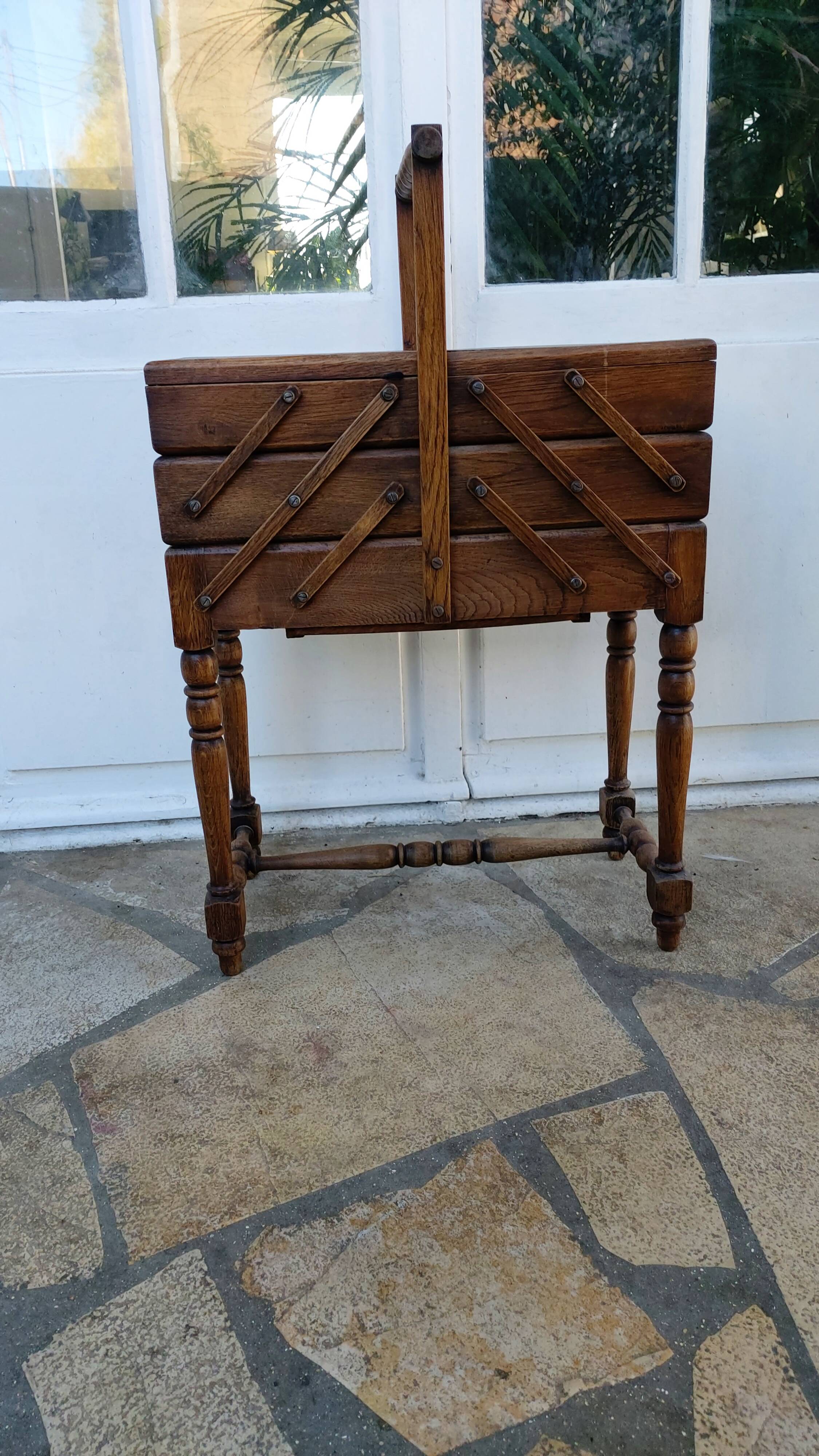 Vintage sewing worker