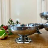 Set of 8 vintage stainless steel cups