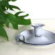 Gray and blue cellar rat candle holder, enameled metal, vintage