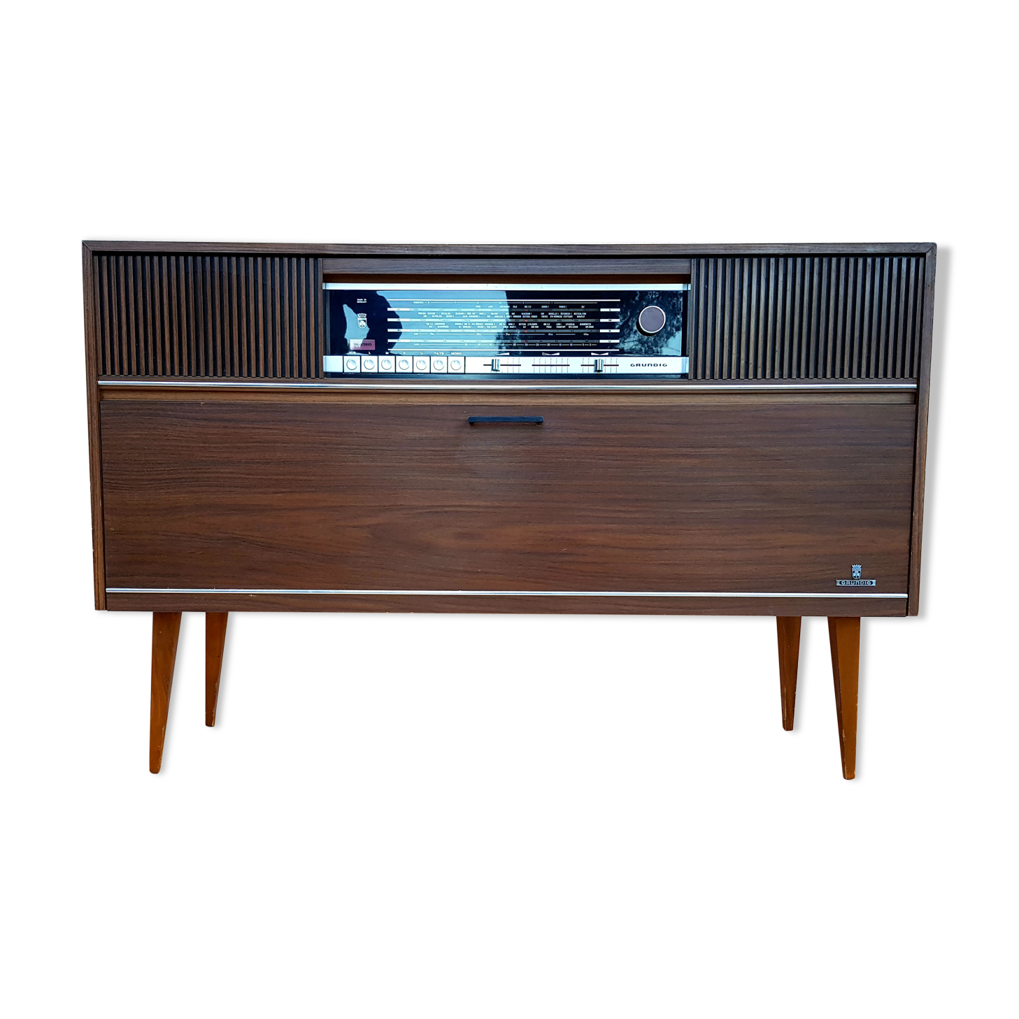 Radio turntable Grunding 60s furniture