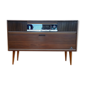 Meuble radio tourne disque Grunding années 60