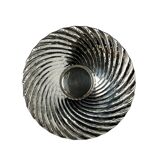 Ercuis, 20th century silver-plated ruffled pocket emptier