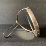 Small old barber's mirror, round, 2 sides, 1930