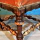 Wooden & leather stool early twentieth century
