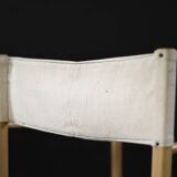 Vintage Mid-Century Scandinavian Modern Beech Safari Director's Chairs