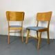 Chaises de salle à manger en hêtre modernistes du milieu du siècle, années 1950, lot de 2