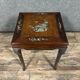 China 20th century: mahogany and burl saddle circa 1950