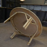 Round rattan coffee table 1960