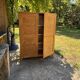Elegant 1950s oak wardrobe