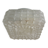 Plafonnier carré en verre